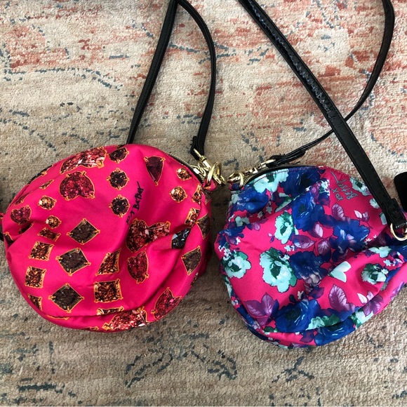 Betsey Johnson Crossbody Purse Pink bundle | diamonds | floral | pink - Picture 4 of 13